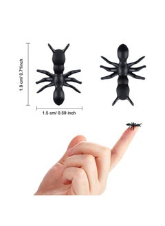Jovitec 300 Pieces Fake Ants Prank Plastic Black Ant Bugs Joke Toys Realistic Insects For Halloween Party Favors Decoration Props  - Image 2
