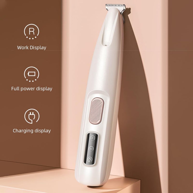 Qpets® مقص شعر حيوانات الأليفة ®، مقص مقاوم للماء مع LED، أداة تصفيف حيوانات أليفة منخفضة الضوضاء لتفاصيل شعر الكلاب والقطط، مثالية للمناطق الصغيرة - Image 3