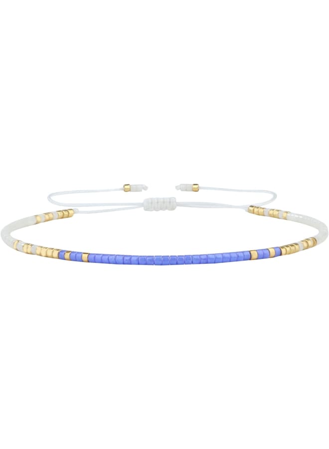 KELITCH Delicate Rainbow Friendship Bracelets White Beach Strands Bracelets Womens Miyuki Bracelets for Couples, 6 10 inch, Gemstone - Image 1