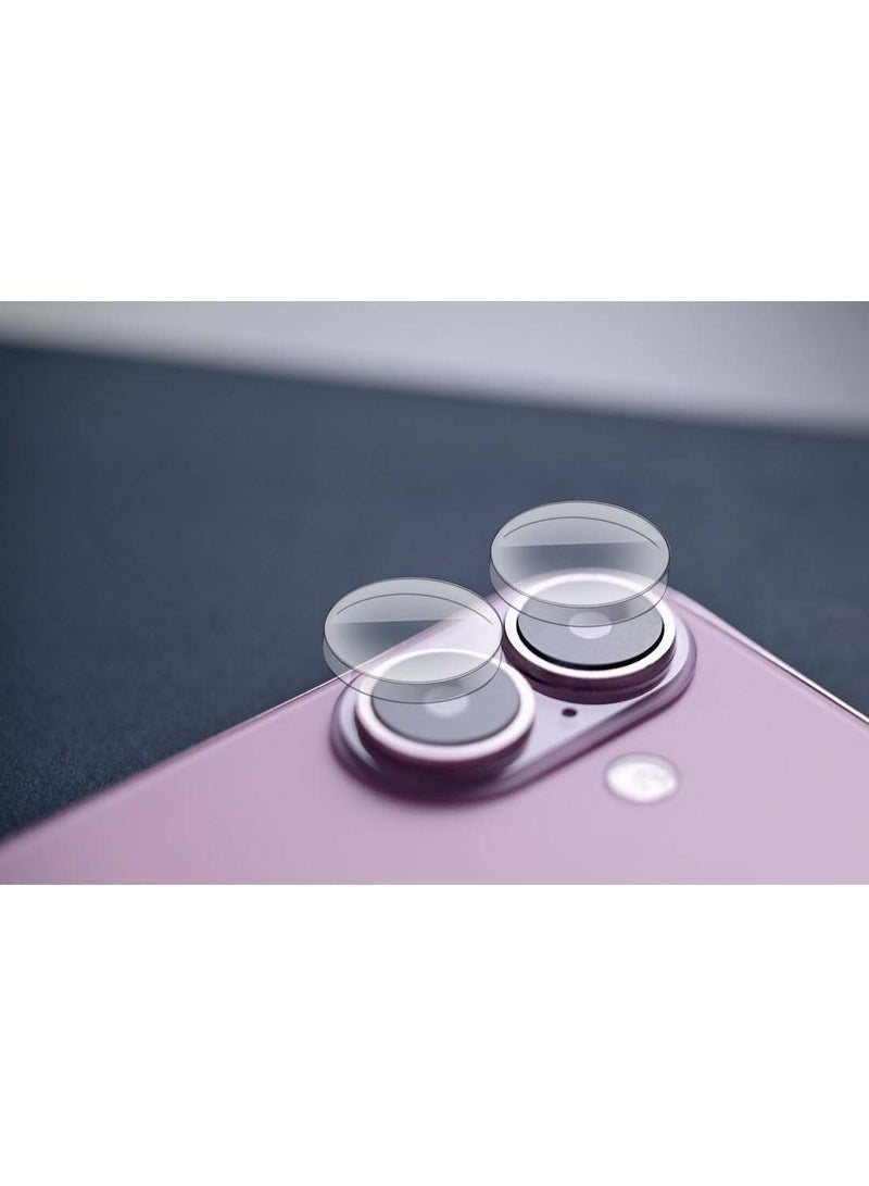 دبليو تيك ابل ايفون 16 / ايفون 16 بلس 2024 Wtech بريميوم سبيكة حلقة كاميرا عدسة واقي من الزجاج المقسى درع حماية - شفاف - Image 2