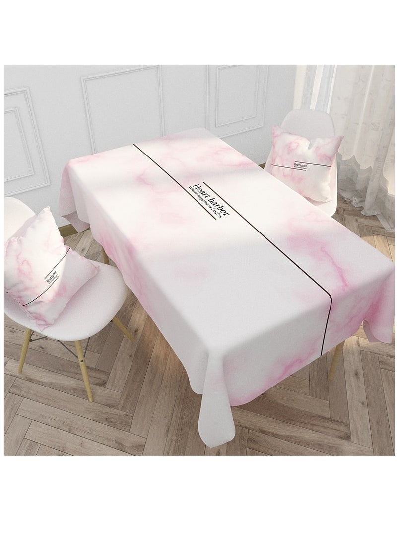 1-Piece Printed Waterproof Cotton and Linen Tablecloth 140*180CM - Image 1