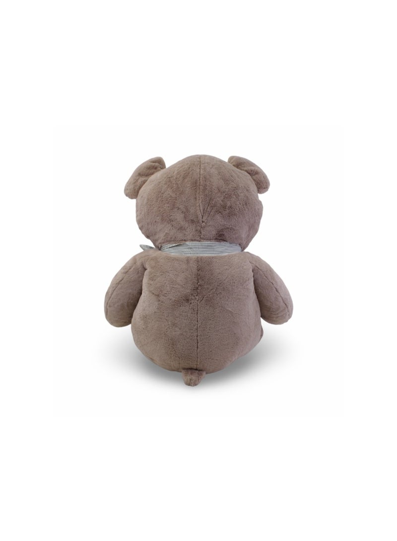 Jumbo Teddy Bear Plush Toy – Brown with Scarf - Image 2