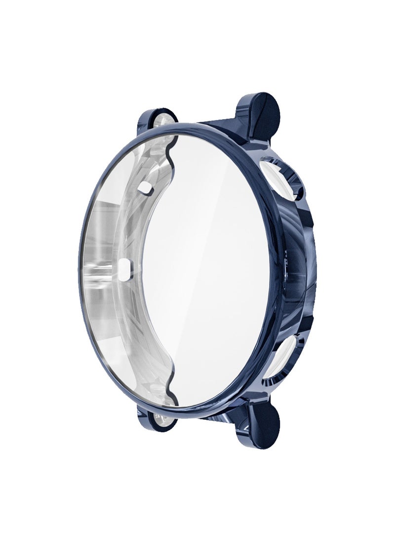X-level 1 Pack Case with Tempered Glass Screen Protector for Huawei Watch GT4 41mm With 9H Hardness 360 Degree All-Round Protective Ultra Thin TPU Protective Cover (Transparent + Blue)  - Image 1