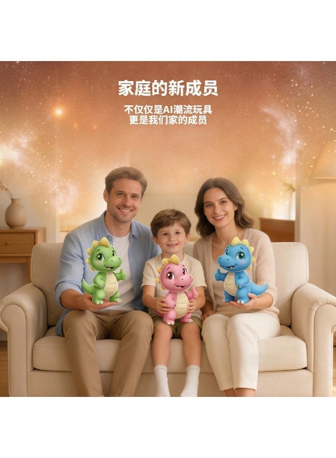 AI Plush Toy Pink Vera Dinosaur AI Smart Plush Toy for Kids ChatGPT AI Companion Robot 69 Languages Voice Interaction Storytelling Learning Assistant Emotional Support Dinosaur Toy Birthday Gift - Image 3