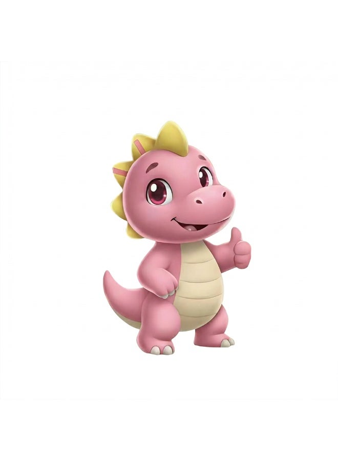 AI Plush Toy Pink Vera Dinosaur AI Smart Plush Toy for Kids ChatGPT AI Companion Robot 69 Languages Voice Interaction Storytelling Learning Assistant Emotional Support Dinosaur Toy Birthday Gift - Image 1