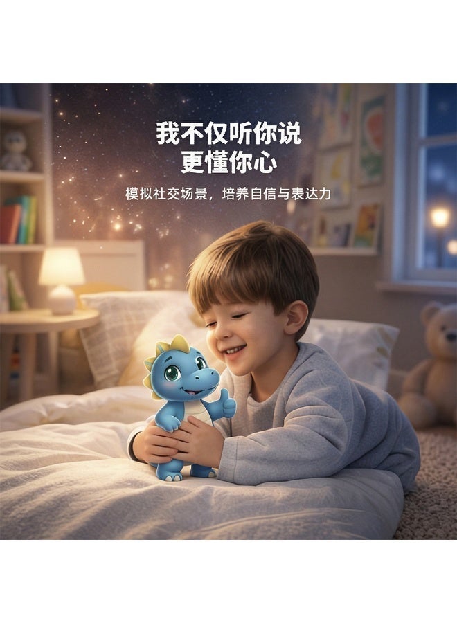 AI Plush Toy Pink Vera Dinosaur AI Smart Plush Toy for Kids ChatGPT AI Companion Robot 69 Languages Voice Interaction Storytelling Learning Assistant Emotional Support Dinosaur Toy Birthday Gift - Image 2