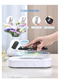 ProOne ProOne UV Phone Sanitizer Box - UVC Light Cell Phone Sterilizer with Wireless Charging Box, Disinfection Phone Cleaner with Aromatherapy Function Disinfector for iPhone Android Smartphone  - Image 5
