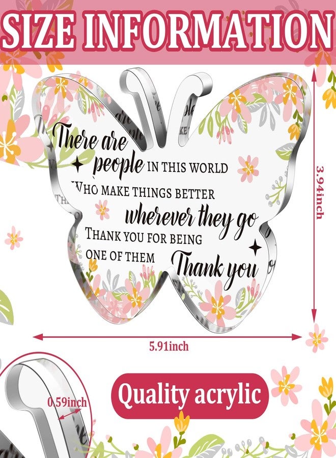 Yinder Thank You Gift for Women Inspirational Gift Office Coworker Gifts Graduation Gift for Friends Classmates Colleague Leaving Job Farewell Gift Teacher Appreciation Keepsake(Cute Butterfly) - Image 3