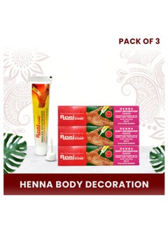 Rani Kone Henna Body Decoration Paste Extra Dark Reddish RK77 