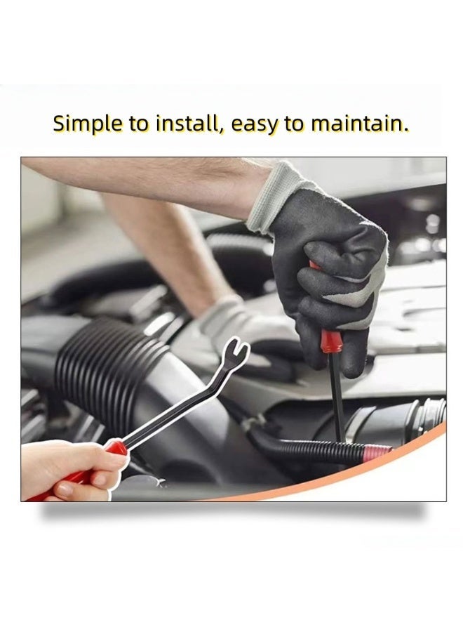 علبة تحتوي على 100 قطعة من مشابك تثبيت بلاستيكية للسيارة – أداة لإصلاح هيكل السيارة، طراز عالمي يناسب معظم السيارات، تتضمن أدوات مساعدة. - Image 4