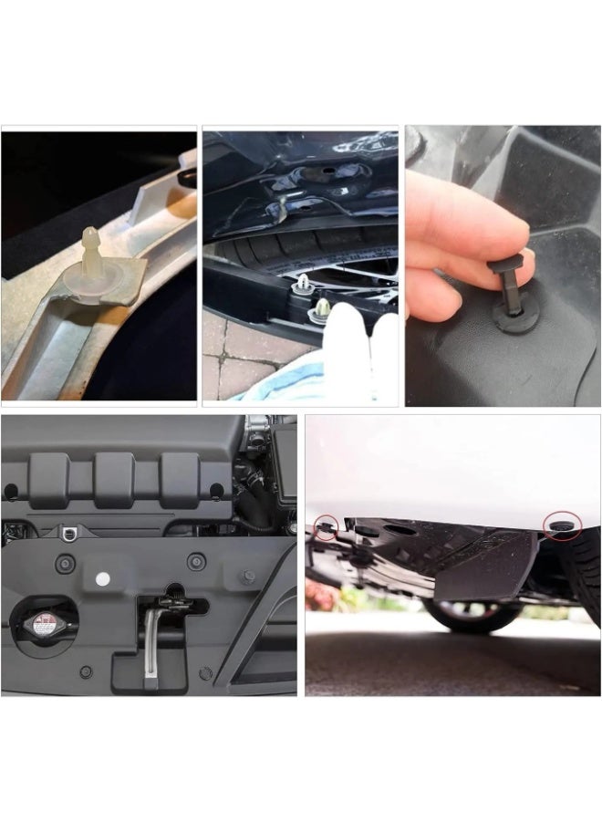 علبة تحتوي على 100 قطعة من مشابك تثبيت بلاستيكية للسيارة – أداة لإصلاح هيكل السيارة، طراز عالمي يناسب معظم السيارات، تتضمن أدوات مساعدة. - Image 5