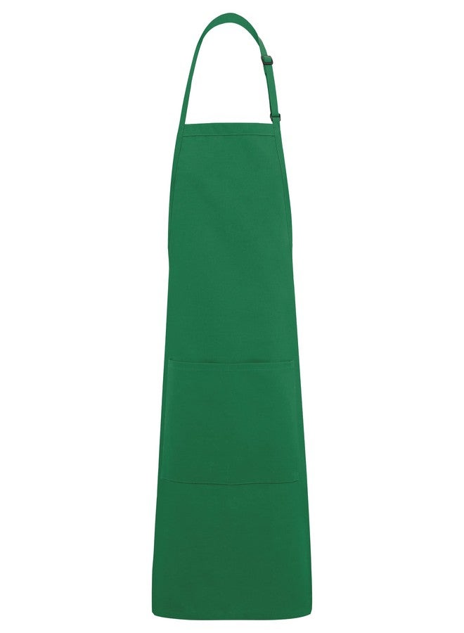 FAME Butcher Apron with Two Pockets - F8 - Kelly Green (WFA18107KG)