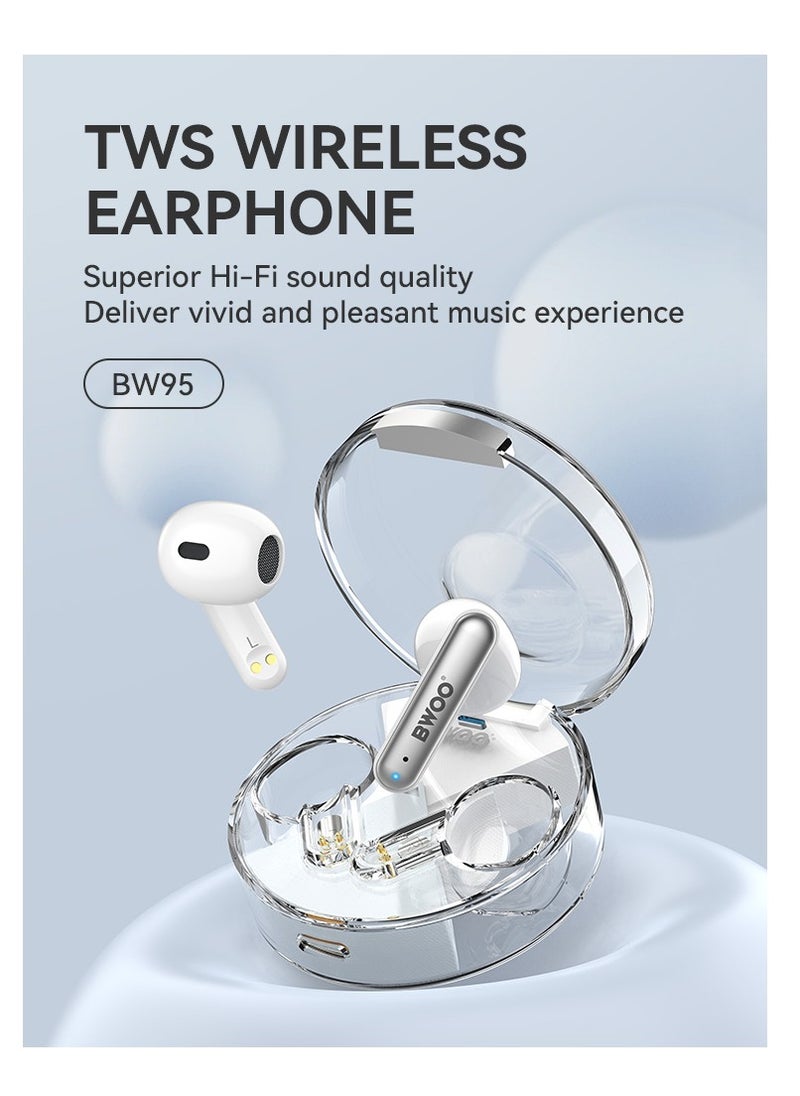 BWOO - Bwoo Stereo Wireless Transparent headset for Gaming and HD calls, Gaming Wireless Headset - Image 1