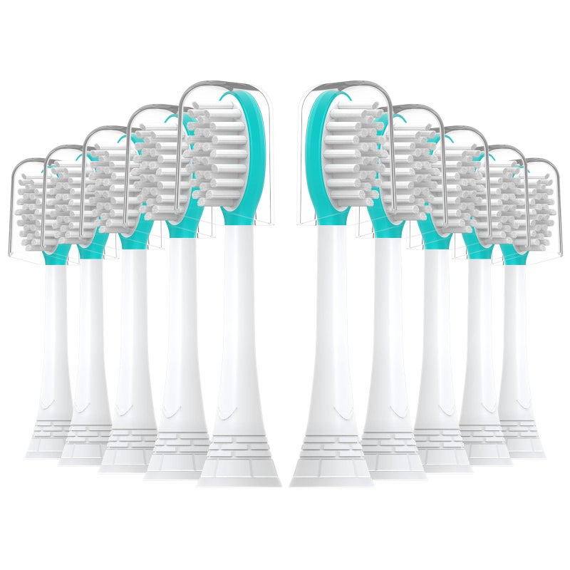 CILGEWH Kids Replacement Toothbrush Heads 10 Pack for Philips Sonicare Electric Toothbrush Soft Brush Head for Child 7 for Boy GirlBlue