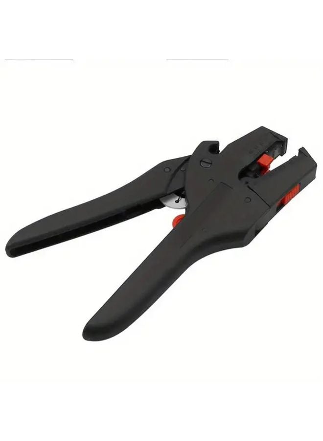 Black Automatic Self Adjusting Wire Stripper Cutter 0 08 6mm Ergonomic Crimping Tool - Image 1