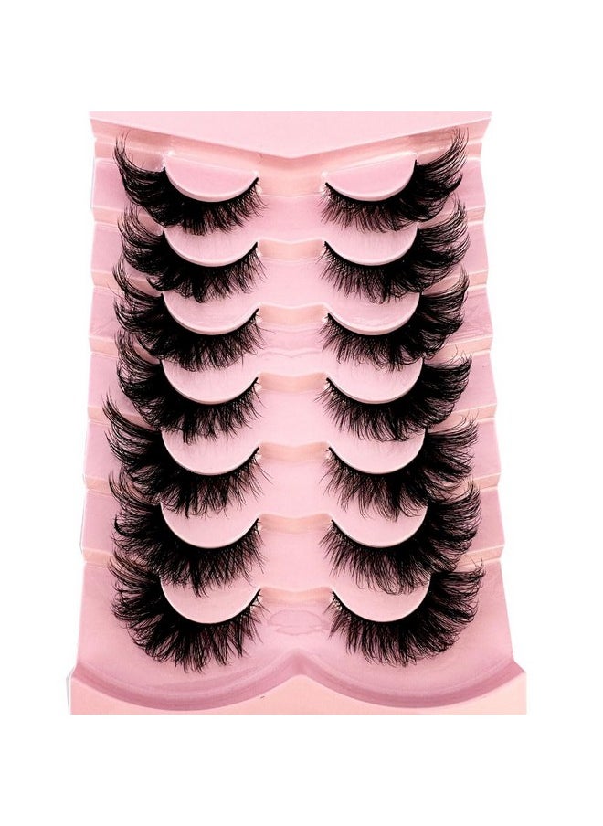 HBZGTLAD - 3D Fluffy Mink Lashes Eyelashes Thick Long Faux Mink Eyelashes Long Lasting Dramatic Cat Eye Lashes 5D Volume Lashes Extension (015) - Image 1