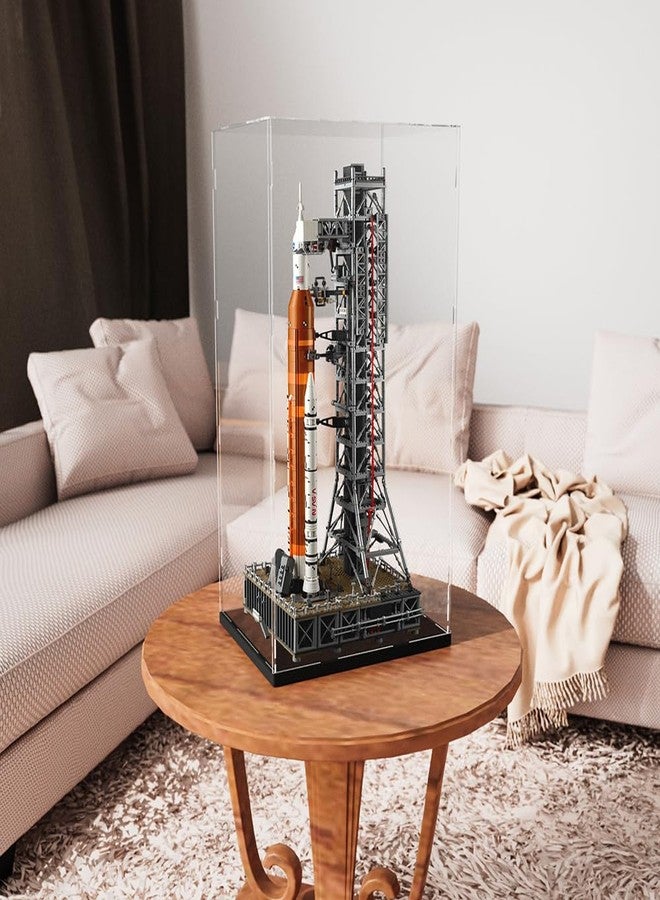 DuvinDD Acrylic Display Case for Large Collectibles 29.1 inch Tall Countertop Organizer Display Box for Bearbrick 1000% Large Doll Lego Toys Assemble Dustproof Protection Showcase with Thick Base - Image 4