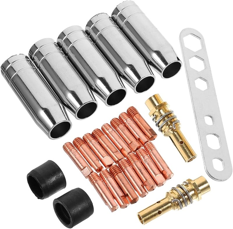 Gas Lens Nozzle Tip Electrode Connectors Professional Welding Torch Accessory Kit - Image 2