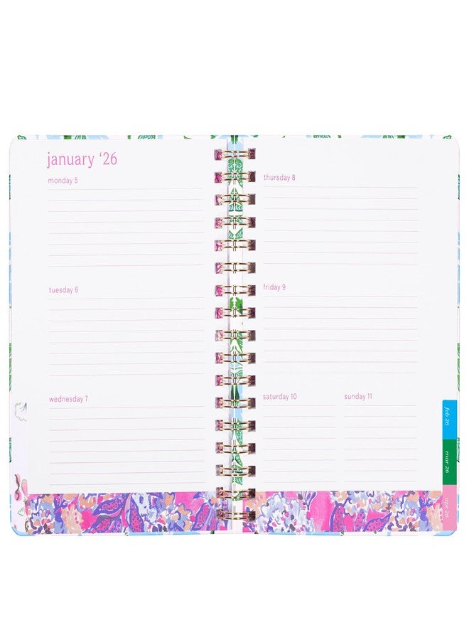 Lilly Pulitzer Large Monthly Planner January 2026 - December 2026, Monthly Agenda & Calendar, Stickers, Pockets, & Spiral Binding (Swayin in the Breeze) - Image 3