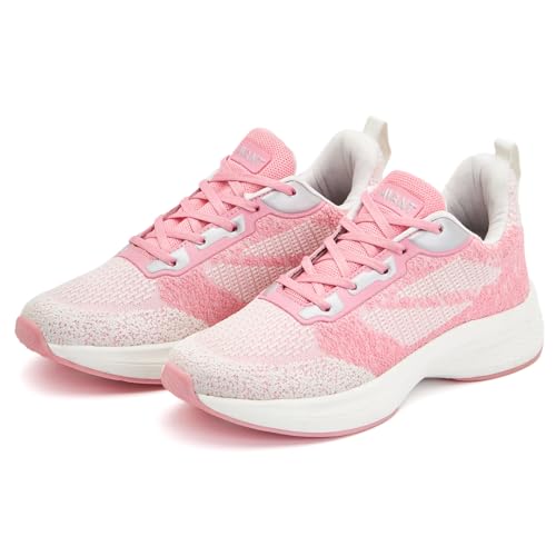 AVANT Women's MagiX Running and Training Shoes-Superior Traction,Anti Skid, Lightweight, Multi Directional Flexibility, Enhanced Cushioning, Sports Footwear (AVWSH031CL02UK8_Pink / White) - Image 5