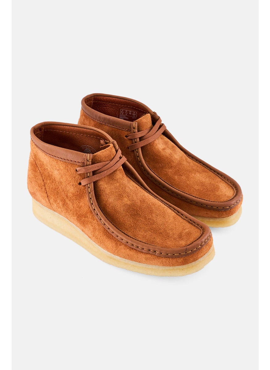 clarks Men Wallabee Lace Up Boots, Brown  - Image 1