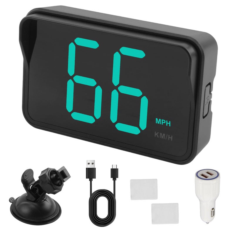 GUGUMO GPS Digital Speedometer for Car MPH Universal HUD Speed Meter with LED Large Font Plug Play for Car Truck Motor SUV Golf Cart All Vehicles 2025 New with Bracket Charger - Image 3
