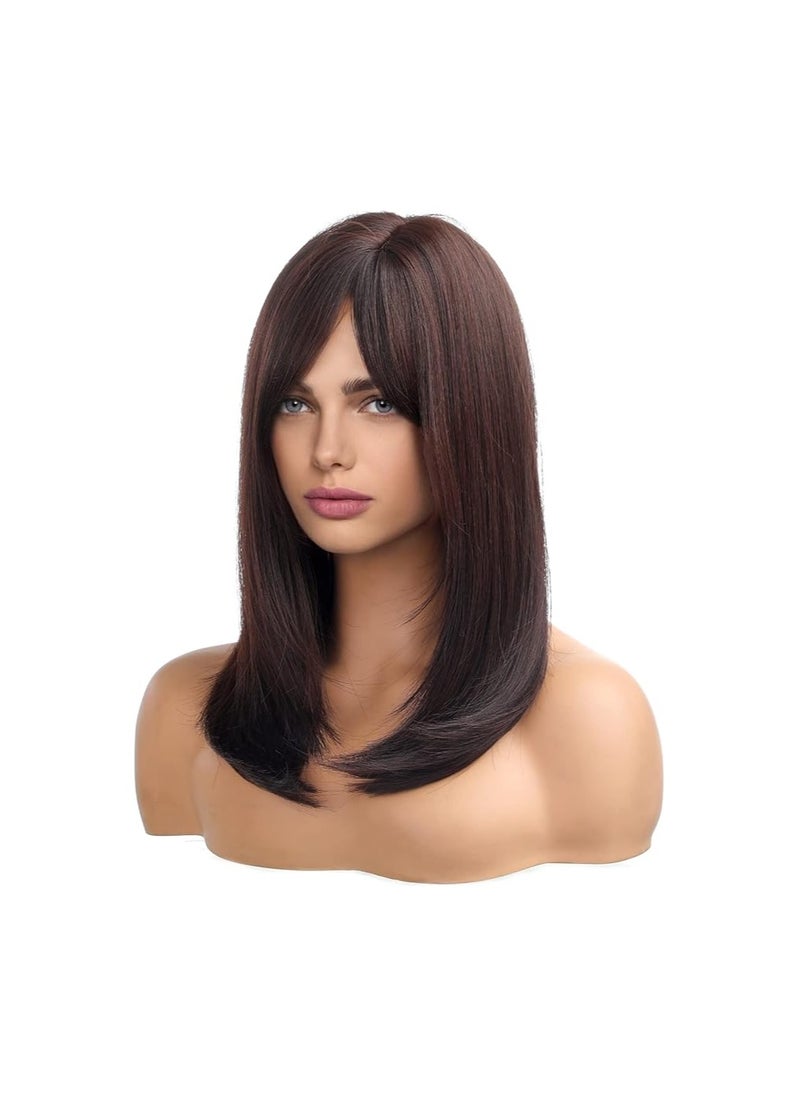 باروكة شعر طويل بني للنساء بطبقات ومزود بقصة، - pzsku/Z4E156EC36F601478D32DZ/45/_/1721035650/3655d307-38ce-4fad-b3e5-54de7f6d85d3