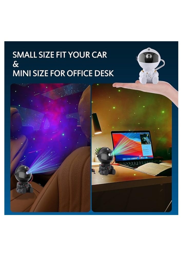 Cool Baby COOLBABY Galaxy Projector Starry Sky Projector Galaxy Lamp Children's Bedroom Ceiling Playroom Decoration Night Light Mini Cute with Remote Control Sky Nebula Aurora Lamp (Black)  - Image 3