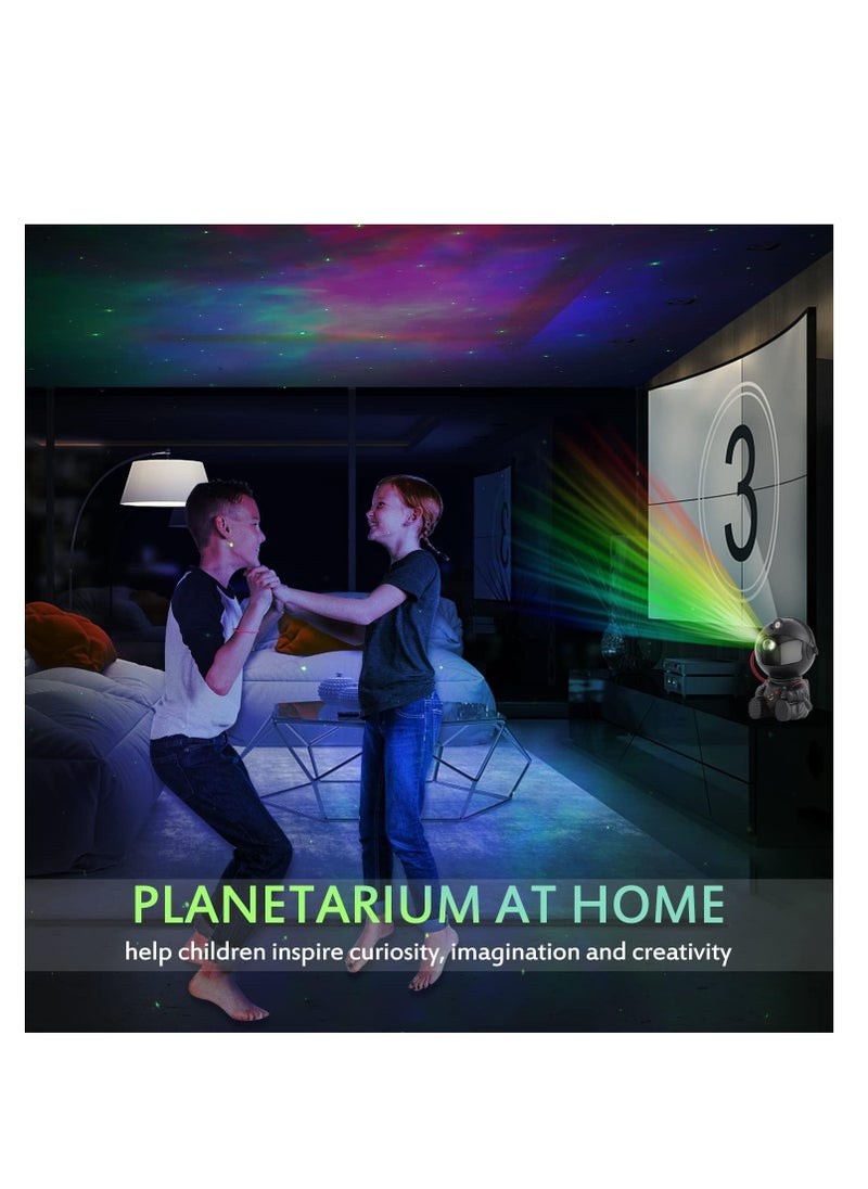 Cool Baby COOLBABY Galaxy Projector Starry Sky Projector Galaxy Lamp Children's Bedroom Ceiling Playroom Decoration Night Light Mini Cute with Remote Control Sky Nebula Aurora Lamp (Black)  - Image 5