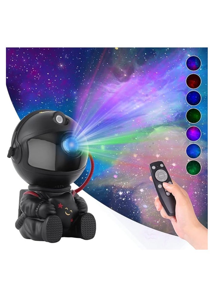 Cool Baby COOLBABY Galaxy Projector Starry Sky Projector Galaxy Lamp Children's Bedroom Ceiling Playroom Decoration Night Light Mini Cute with Remote Control Sky Nebula Aurora Lamp (Black)  - Image 1