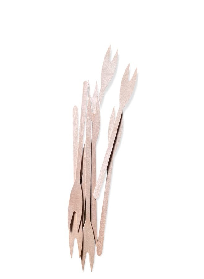 APSAMBR- Wooden Fruit Fork 15CM |Mini Fork |Bamboo Party Forks |Mini Cocktail Pick |Fruit Fork (Pack of 1000) - Image 3