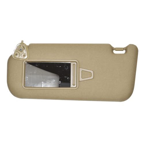 Prefer Warehouse Left Driver Side Beige Sun Visor with Makeup Mirror LH Compatible with Hyundai Elantra HD 2006-2010 Replace 85210-2H000V2 852012H020V2 - Image 3