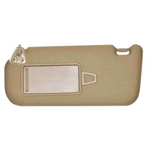 Prefer Warehouse Left Driver Side Beige Sun Visor with Makeup Mirror LH Compatible with Hyundai Elantra HD 2006-2010 Replace 85210-2H000V2 852012H020V2 - Image 2