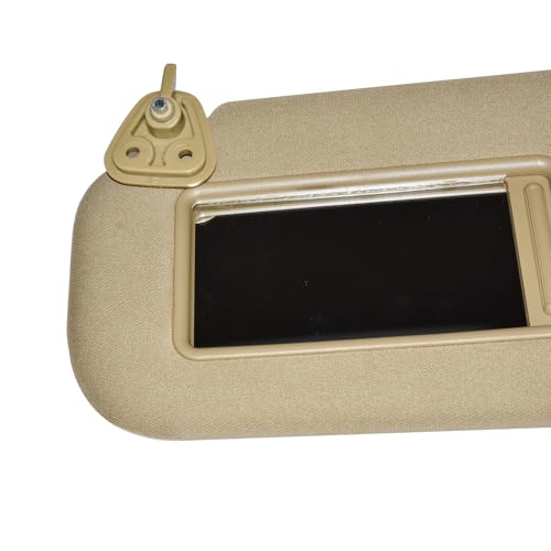 Prefer Warehouse Left Driver Side Beige Sun Visor with Makeup Mirror LH Compatible with Hyundai Elantra HD 2006-2010 Replace 85210-2H000V2 852012H020V2 - Image 5