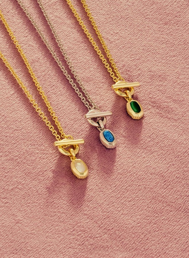 كيندرا سكوت قلادة قصيرة من كيندرا سكوت، طراز ميني إليسا، مصنوعة من حجر المغنيسيت النيلي المتنوع، والنحاس المطلي بالفضة، مجوهرات عصرية للنساء - Image 5