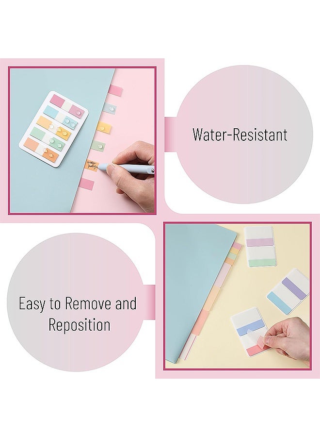 إم إكس إن 500 قطعة 21 ورقة، علامات تبويب لاصقة، علامات لاصقة مع مسطرة ناعمة شفافة، علامات صفحة ملونة، تسميات صفحة قابلة للكتابة، علامات تبويب فهرس شفافة، ملصقات فهرس شفافة لوضع علامات على الصفحات، كتب الملفات المصنفة، اللوازم المكتبية - Image 4