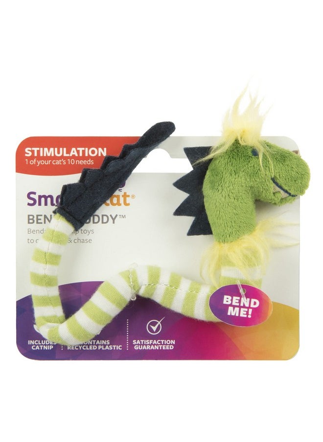 SmartyKat SmartyKat Bendy Buddy Bendable Catnip Cat Toy - Green, One Size  - Image 5