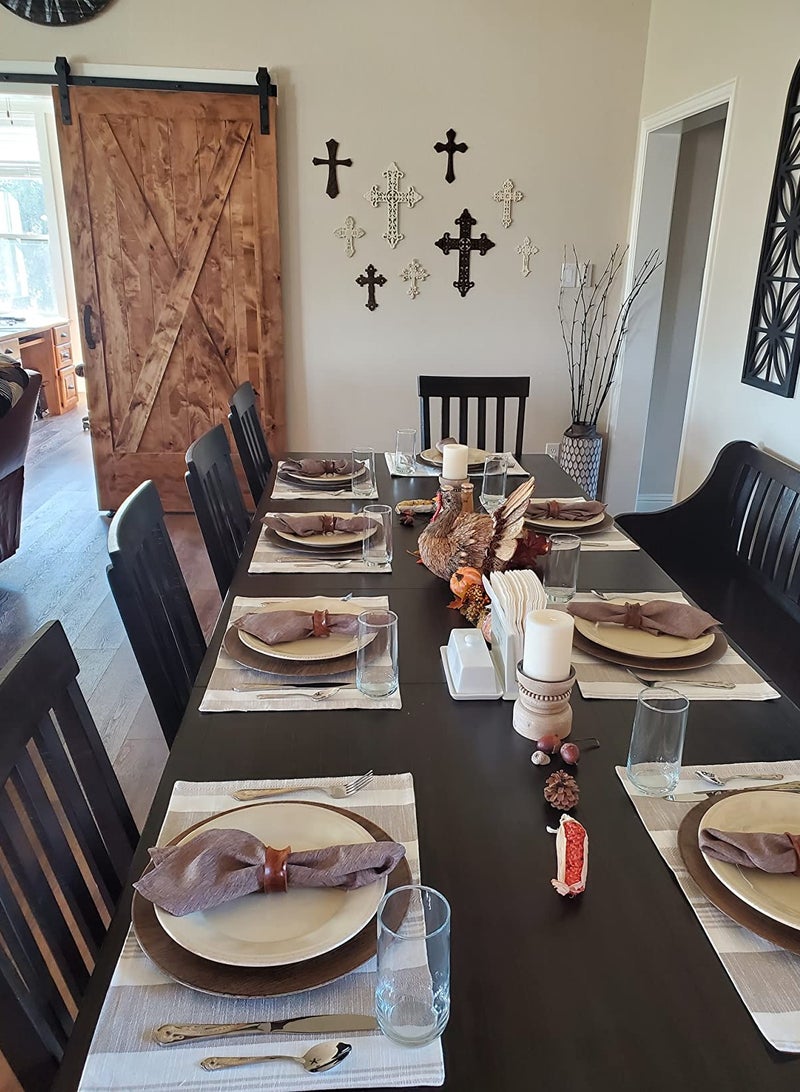 SYOSI Linen Style Napkins 12pcs 17x17" Soft Washable Dinner Napkins Ideal for Weddings Parties and Restaurants Elegant and Durable - Image 2