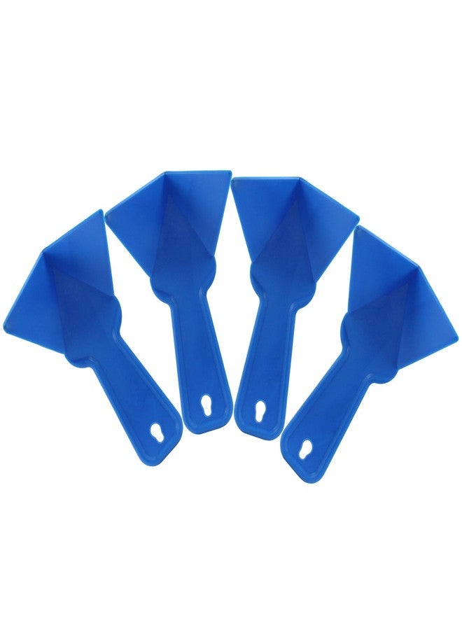 Moicstiy 4 Pcs Drywall Trowel Plastic Inside Corner Trowel Tool for Drywall Tools Corner Trowel Building scraping(Blue) - Image 1