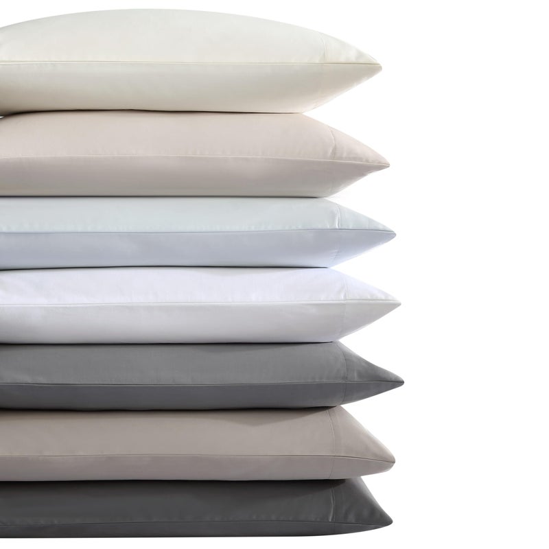 Vera Wang - Queen Size Sheet Set, Soft & Smooth Sateen Cotton Blend Bedding, Deep Pocket, 800 Thread Count, Bed Sheets with Fitted Sheet & Matching Pillowcases (Charcoal) - Image 4