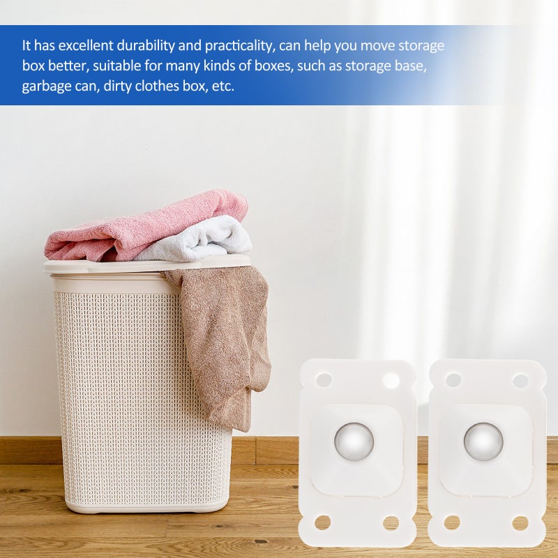 16 pcs Simple Adhesive Box Bottom Wheels Box Bottom Pulleys Box Roller Wheels - Image 4