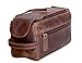 KomalC KOMALC Genuine Buffalo Leather Unisex Toiletry Bag Travel Dopp Kit - Image 2