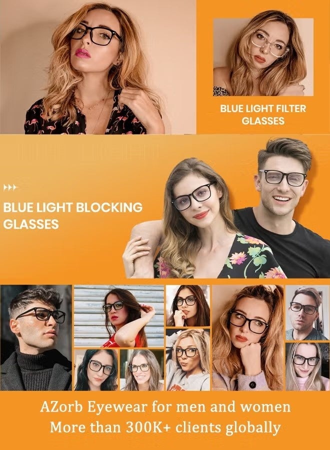 Blue Light Glasses for Men and Women, Filter Blue-light Blocking Eyeglasses Ultra Light Reading TV PC Phone Computer Fashion Gaming Eye - Image 4