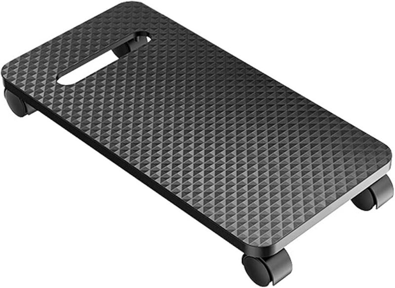 Computer Case Stand With Brake Wheel Heightened Base Water Elegant Carbon Fibers Desktop PC Cart - Image 2