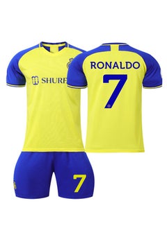 M MIAOYAN M MIAOYAN Saudi Riyadh Victory Team Ronaldo jersey No. 7 football suit suit children's men's and women's football team uniforms  - Image 2