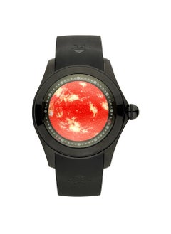 AROAQ Luxury 46mm Art Eye Dial Fashion Bubble Glass Mechanical Men's Automatic Watch 