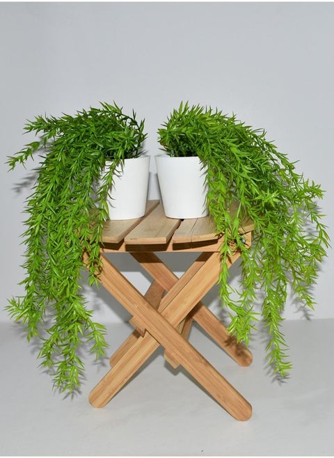 2-Piece Artificial Trailing Plant In White Pot