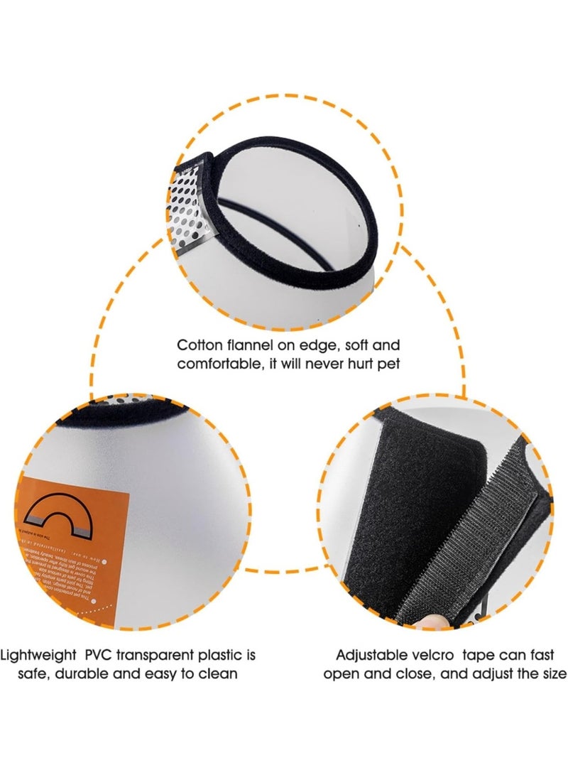 Dog Cone Collar, 5 PCS Adjustable Protective Collars for Pet Dog & Cat, Recovery E-Collar Anti-Bite Lick Wound Healing, Soft Edge Neck Cone for Small/Medium/Large Dog - Image 3