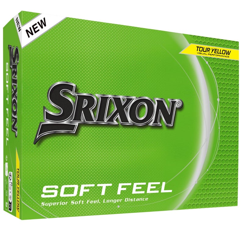 Srixon Soft Feel Golf Balls, Soft Feel 14, Yellow - Image 1