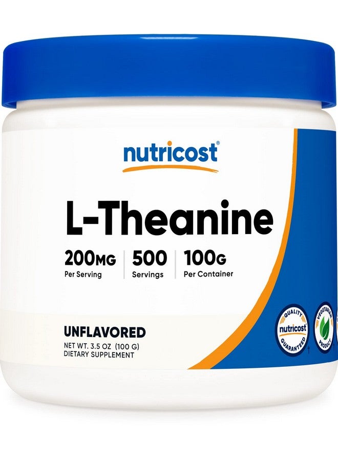 Nutricost مسحوق إلثيانين 100 جرام خالي من الغلوتين وغير معدل وراثيًا - Image 2